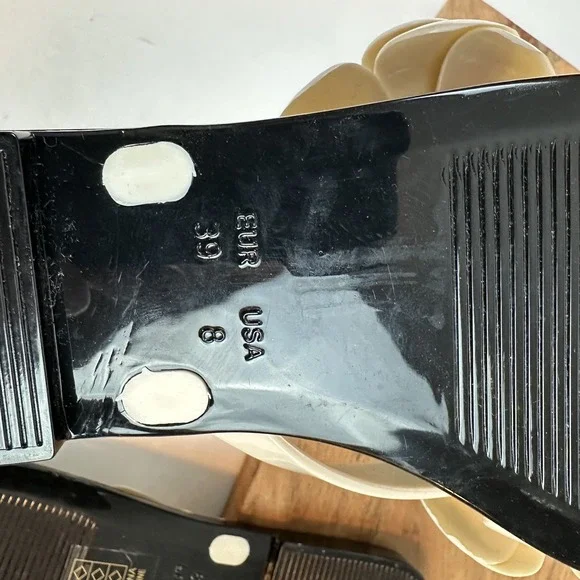 Womens Jeffrey Campbell Floralee Ivory Jelly Thong Flip Flops Sandals Size 8‎ M - Picture 8 of 8